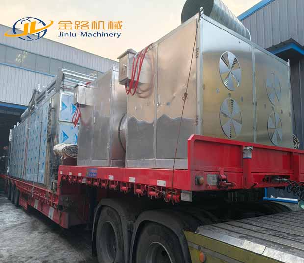 10 meter mesh belt dryer is shipped to Fujian, empowering the meat processing industry with improved quality and efficiency.
