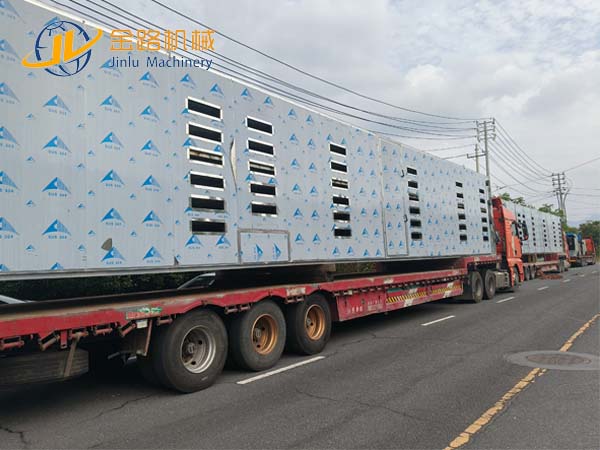 Two Sets of 18m Biomass Mesh Belt Dryers Shipped to Shenyang, Custom Corn Drying Solution by Jinlu Machinery